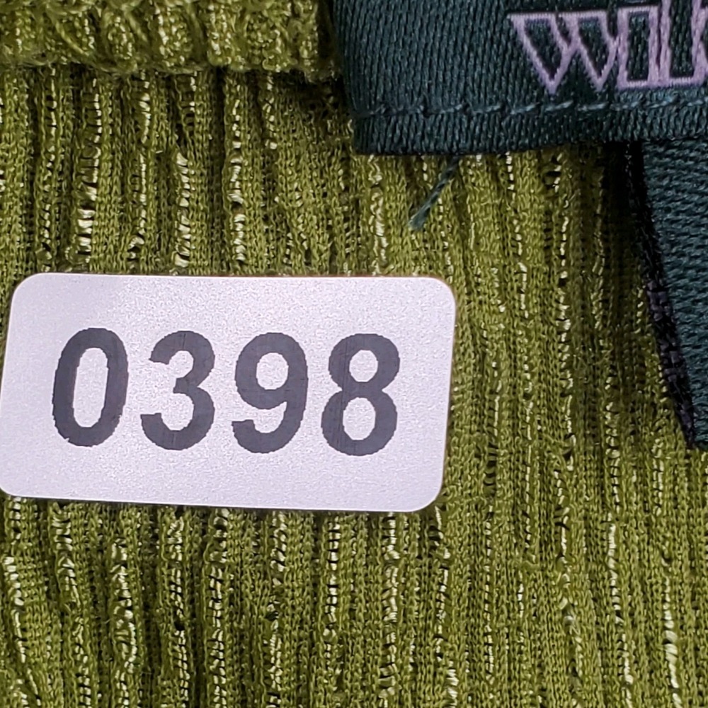 Wild Fable Mini Dress Green Crinkle Fabric Tiered Babydoll Size Med Adj Straps - Picture 9 of 9
